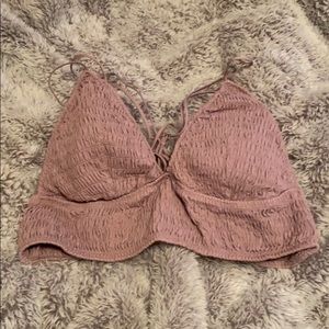 Nwot PINK VS lilac crop top size XL